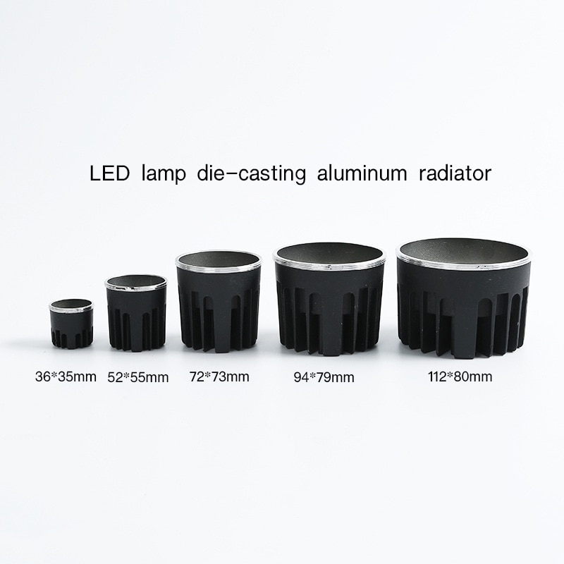 LED 램프 다이캐스트 알루미늄 라디에이터, 고출력 COB 다운라이트 프로젝션 램프, 천장 램프 라디에이터, 알루미늄 방열판